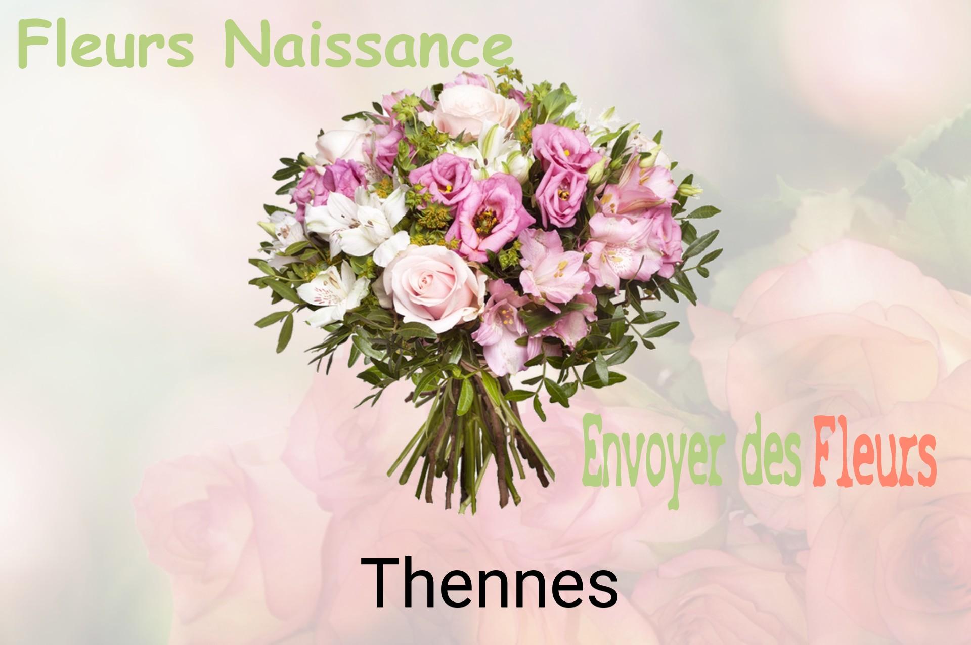Bouquet de fleurs de naissance livré à Thennes